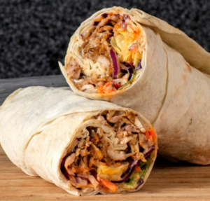 Per Peri Chicken Wrap with chips