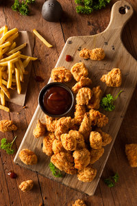 Chicken Popcorn and Chips